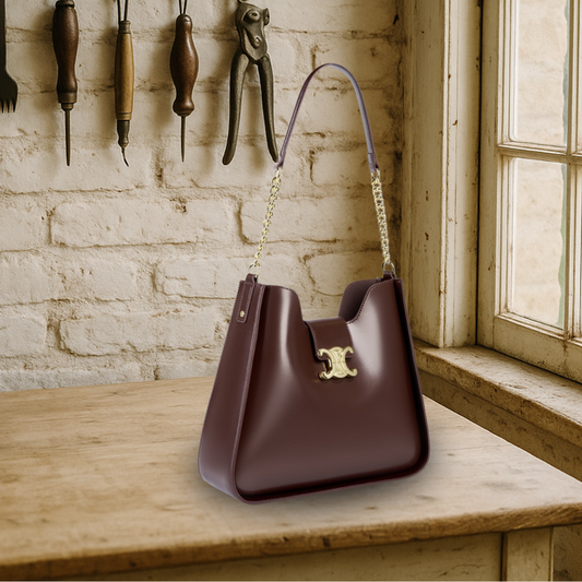 KENAWI | Sac à bandoulière élégant en cuir lisse