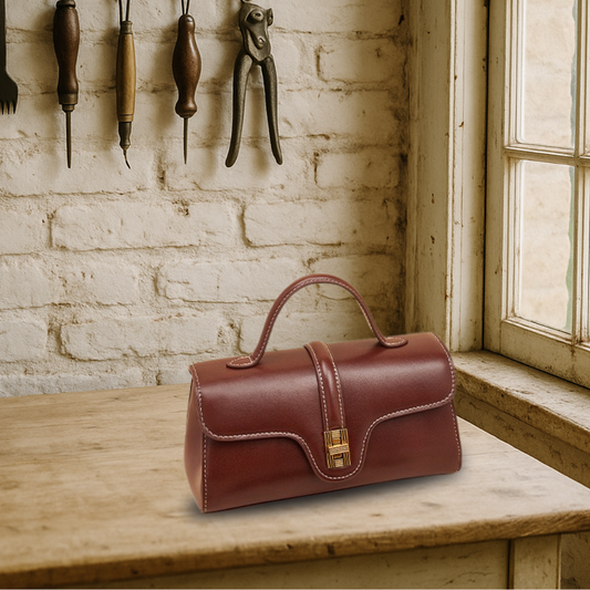 KENAWI | Portefeuille à bandoulière en cuir vintage de première qualité