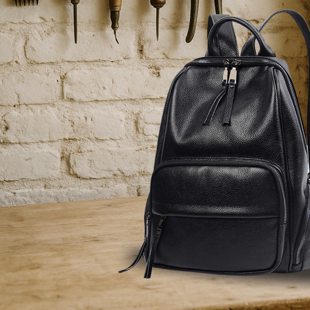 KENAWI | Sac à dos classique en cuir fait main