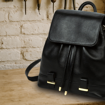 KENAWI | Sac à dos moderne en cuir pleine fleur