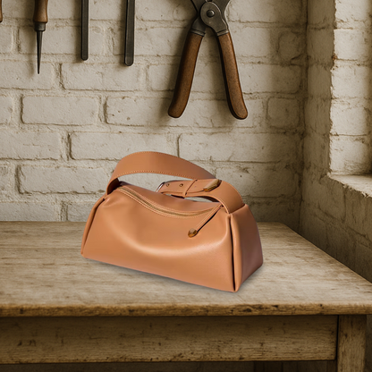 KENAWI | Sac à bandoulière Baguette en cuir véritable