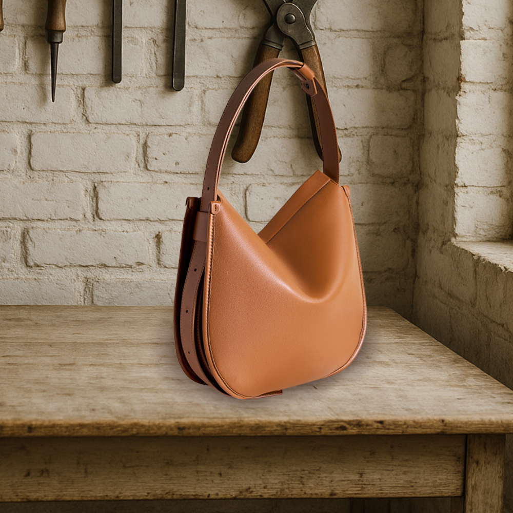 KENAWI | Sac à bandoulière en cuir Classic Curve