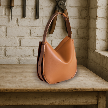 KENAWI | Sac à bandoulière en cuir Classic Curve