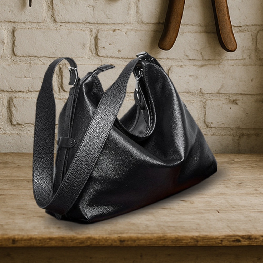 KENAWI | Sac à bandoulière en cuir véritable Lazy Tote