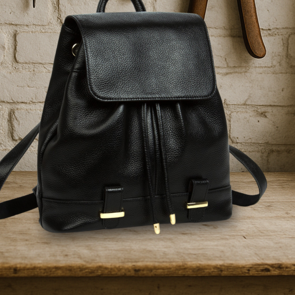 KENAWI | Sac à dos moderne en cuir pleine fleur