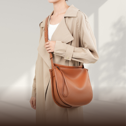 KENAWI | Sac à bandoulière en cuir Classic Curve