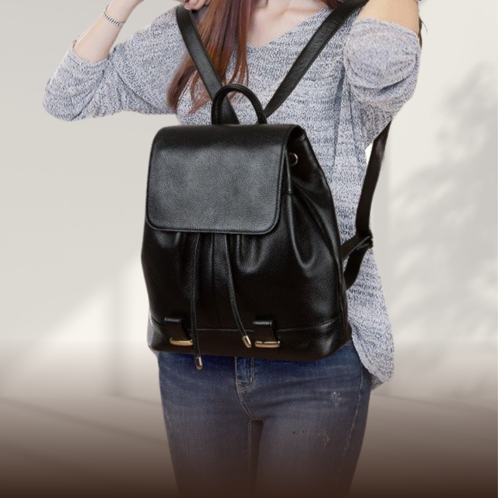 KENAWI | Sac à dos moderne en cuir pleine fleur