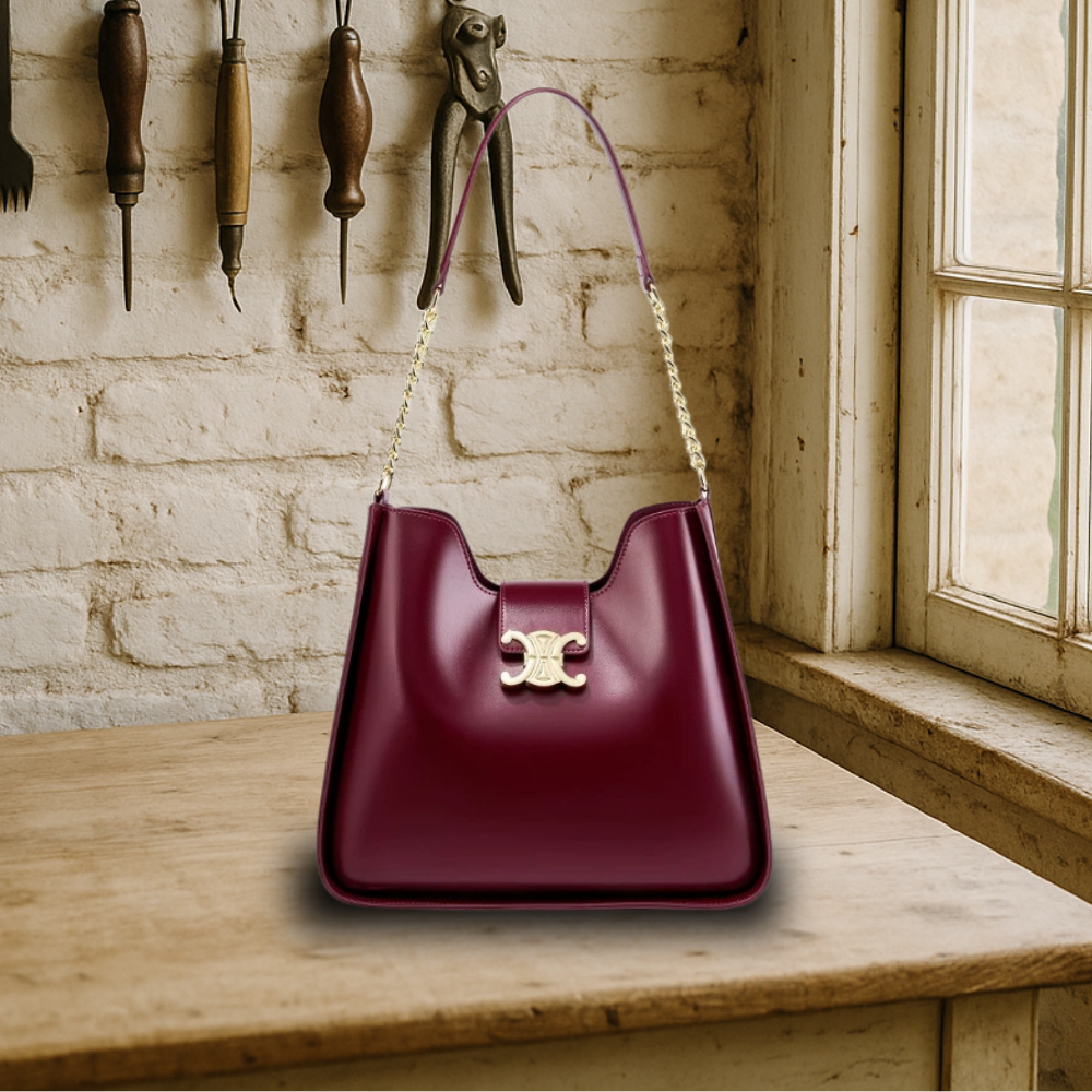 KENAWI | Sac à bandoulière élégant en cuir lisse