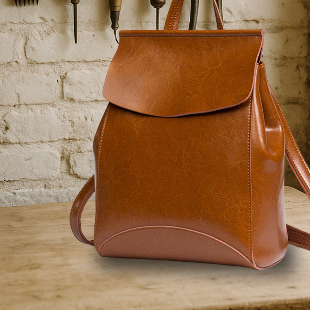 KENAWI | Sac à dos en cuir véritable
