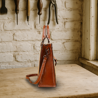 KENAWI | Tote classique et élégant en cuir véritable