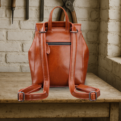 KENAWI | Sac à dos en cuir véritable