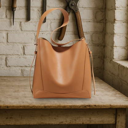 KENAWI | Sac à bandoulière en cuir souple Slouchy