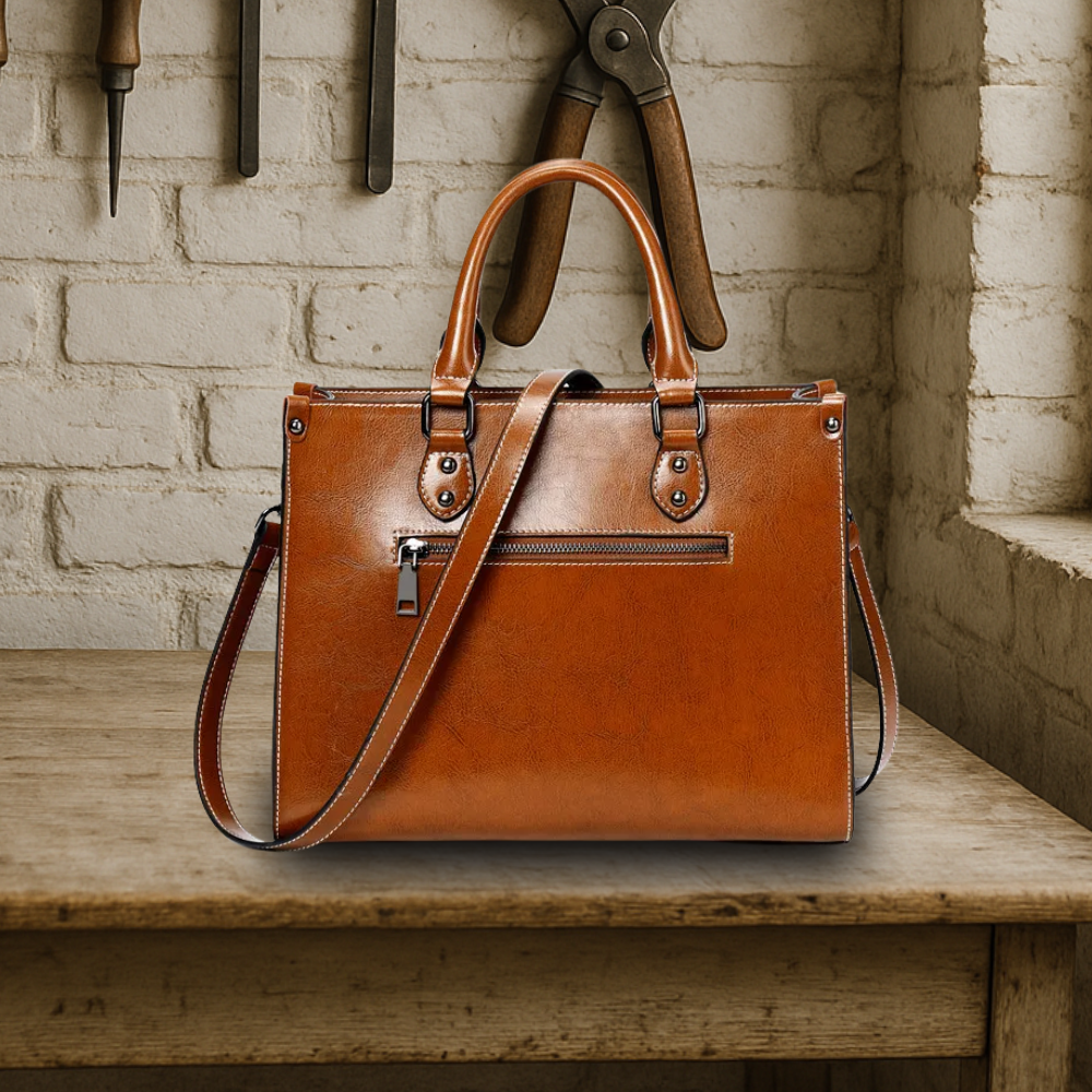 KENAWI | Tote classique et élégant en cuir véritable