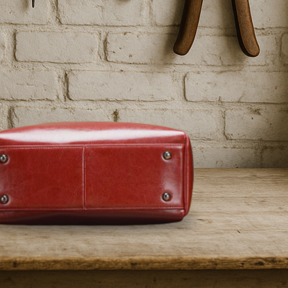 KENAWI | Elégante pochette à double sens en cuir véritable