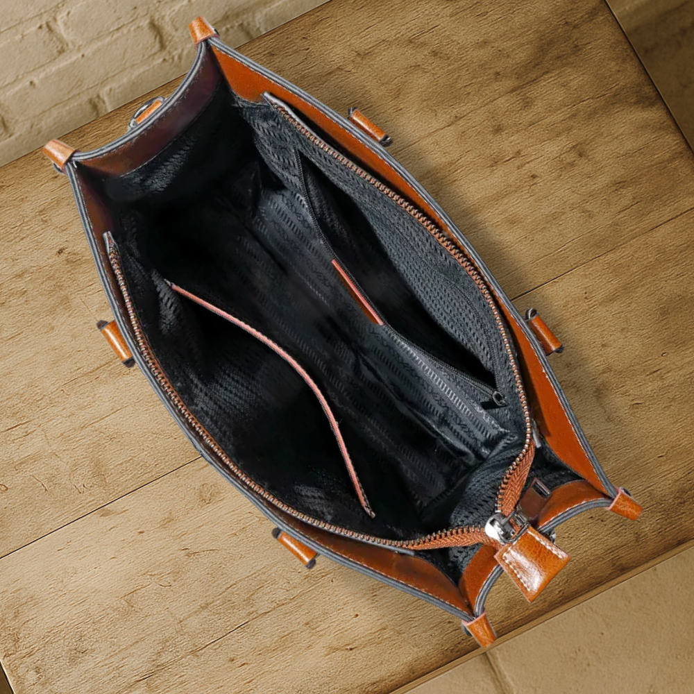 KENAWI | Tote classique et élégant en cuir véritable