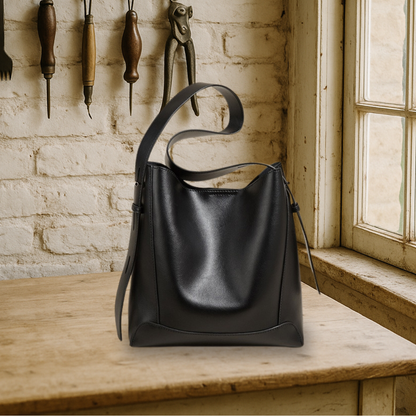 KENAWI | Sac à bandoulière en cuir souple Slouchy