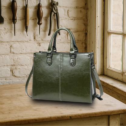 KENAWI | Tote classique et élégant en cuir véritable