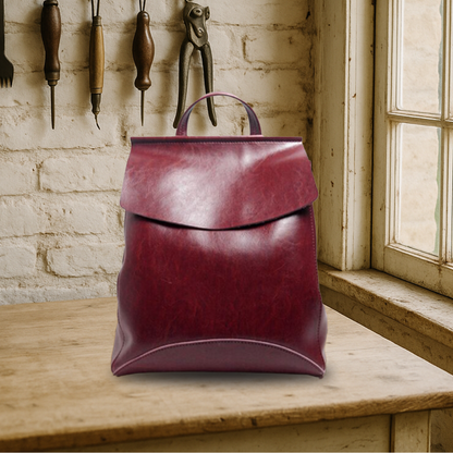 KENAWI | Sac à dos en cuir véritable
