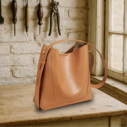 KENAWI | Sac à bandoulière en cuir souple Slouchy